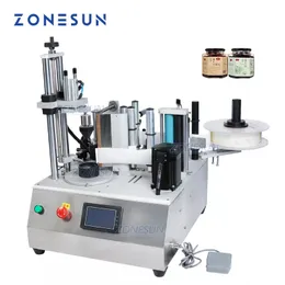 Zonesun Industrial Equipment شبه تلقائي الصلصة الصلصة مضلع آلة وضع قنينة زجاجية مسدس