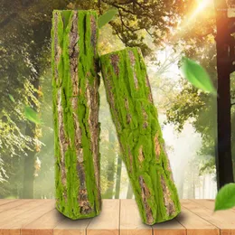 Decorative Flowers Simulated Bark Moss Wrapped With Sewer Column Pipe Room Shelter Beautification Landscaping False Green Plants