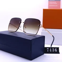 Fashion Designer Square Sonnenbrille Klassische Blumenbrille Für