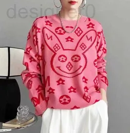 Maglioni da donna popolari 23SS primavera moda casual Designer di marca di lusso rosa colore rosso s-xl O659