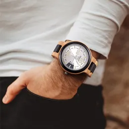 腕時計hnatuy lelogio masculino wood watch men erkek kol saati display日本