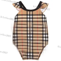 Kinder-Einteiler-Bademode, Designer-Mode-Badeanzug, Gitter, Mädchen-Baby-Badeanzug, Textil-Sommer-Bademode, Bikinis-Set, Schwimmkleidung, Schwimm-Bikini, Badeanzüge