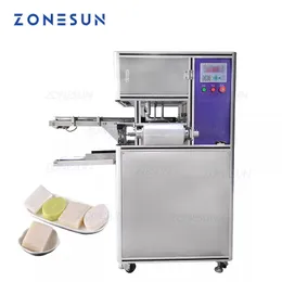 ZONESUN ZS-PK980産業機器自動ラウンドスクエアハンドメイド石鹸包装機PEストレッチフィルムラッピングマシン