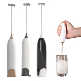 Other Kitchen Tools Electric Milk Frother Drink Foamer Whisk Mixer Stirrer Coffee Cappuccino Creamer Frothy Blend er Egg Beater 230320