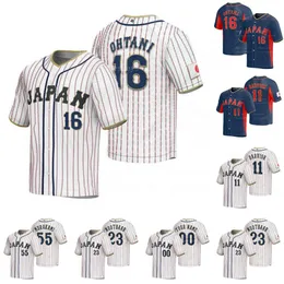 Team Japan Baseball Jersey 2023 World Baseball Classic WBC Shohei Ohtani Yu Darvish Ukyo Shuto Roki Sasaki Munetaka Murakami Hiroto Takahashi Hiroya Miyagi