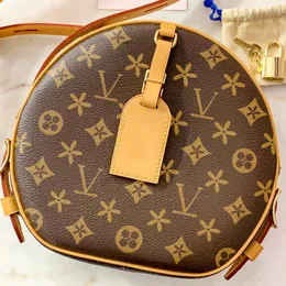 2023 M45647 bruna blomväskor louiseity PETITE BOITE CHAPEAU BOITE 2-storlek handväska Pochette clutchväska Dam Herr designer man cross body lyxig axelväska