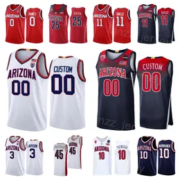 Basketball College 10 Azuolas Tubelis Jersey Arizona Wildcats 11 Oumar Ballo 0 Courtney Ramey 25 Kerr Kriisa 3 Pelle Larsson 45 Cedric Henderson Jr University NCAA