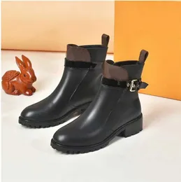 2023 NEW Designer Beaubourg Boots Dress Cowhide Leather Shoes Winter Ankle Boot High Top Shoe Canvas Booties