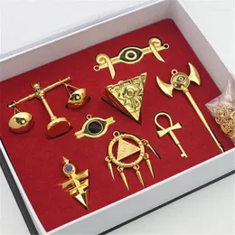 Ketten Yu-Gi-Oh! Millennium Puzzle Abzeichen Halskette Anhänger Schlüsselanhänger 8er Set Box