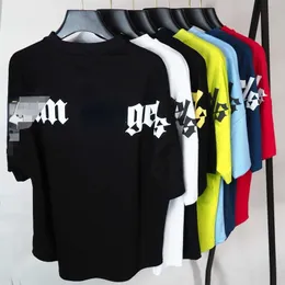 Sommer-Sweatshirt-Designer-T-Shirt mit Blasenbuchstabendruck, kurzärmelige T-Shirts, PA-Männer und Frauen, LM-Rundhalspullover, T-Shirt mit losen halben Ärmeln