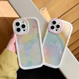 Bunte Graffiti Aquarell Regenbogen Stern Handyhülle für IPhone 14 Pro Max 13 12 11 Pro Max stoßfeste Stoßstange weiche Rückseite