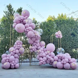 Inne imprezy imprezowe Macaron Purple Balloony Garland Arch Kit Dekoracja ślubna Akcesorator 3D Butterfly Ballon Globos Baby Shower Birthday Party Decor 230321