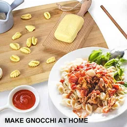 2Pcs/Set Pasta Board Wooden Garganelli Board Macaroni Board Practical Pasta Gnocchi Roller Household Pasta Tools Kitchen Helpers