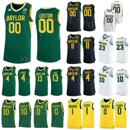 Baylor Bears College 15 Johnathan Motley Jersey Basketball 2 Taurean Prince 55 Pierre Jackson 10 Makai Mason 20 Manu Lecomte University Sewing NCAA Mann Frau Jugend