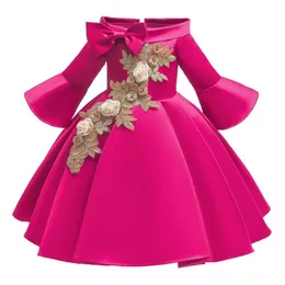 Tutu-Kleid-Kind-Weihnachtskleider für Mädchen-Prinzessin-Blumen-Kind-formale Abend-Partei-reine rote Tropfen-Lieferung Baby Matern Dhgcd