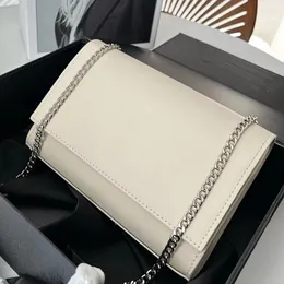 Moda çantası kadın omuz çantası katı gümüş logo tasarımı mini bağlantı crossbody çanta