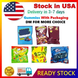 USA Stock Prefilled D9 Edibles Gummies Thco Candy 500/600 mg med packagings påse gjord och skickas direkt från USA