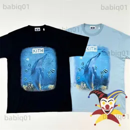 Herren T-Shirts Dolphin Print KITH T-Shirt Männer Frauen 1 1 Beste Qualität Übergroße Kurzarm Casual T-Shirt T-Shirt Tops T230321