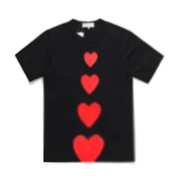 T-shirt del famoso designer Red Love Hear tees moda donna da uomo gioca coppia tshirt casual t-shirt estate manica corta streetwear top hip-hop Stampa abbigliamento # C138