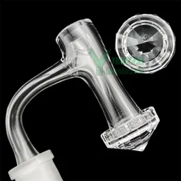 Diamond Facted Bottom Terp Slurper Full Weld Quartz Banger abgeschrägte Kante 10 mm 14 mm 90 Grad Turp Slurp Dab Banger Nail YAREONE Großhandel