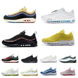 Undefeated Max 97 Zapatillas de running Hombres Mujeres Air 97s Sean Wotherspoon MSCHF x INRI Jesus Triple White Black Silver Bullet Bred Volt Reflective Sail Outdoor Men Sneakers