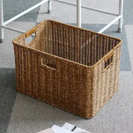 Pudełka do przechowywania kosza rattanu jak szafka kuchenna koszyka do przechowywania domowa szafa wykończeniowa