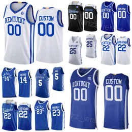 Kentucky Wildcats College Jersey Basketball 23 Jamal Murray 25 PJ Washington 14 Tyler Herro 5 Kevin Knox II 22 Shai Gilgeous-Alexander zszył NCAA Man Młodzież