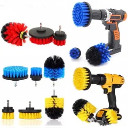 2023 Electric Cleaning Brush Set Cleaning Floor Polering Slipning Badrum Multifunktionell plastrengöring Borste Electric Drill -verktyg Multicolor