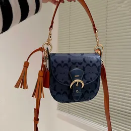 Sıcak tasarımcı-handbags moda tasarımcı çanta mavi omuz çantaları c harfi kadınlar deri çanta tasarımcısı çanta çanta çanta 230223