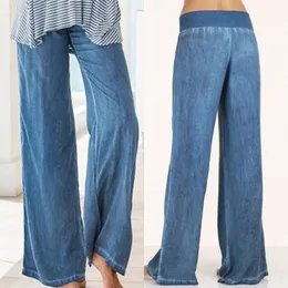 Women's Pants s Fashion Loose Trousers avslappnade högvinnliga stretch -denimbyxor bekväma och fashionabla jeans alla säsonger 230322
