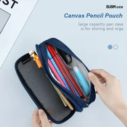 Pencil Bags BUBM Super Case Transparent Mesh School For Boys&Girls Stationery Supplies Office