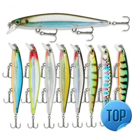 1 PCS/LOT FISHING LURE 3D EYES 플로팅 미네 우드 원천적 레이저 WOBBLERS 11cm 13G 크랭크 미끼 하드 플라스틱 낚시 태클 PESCA