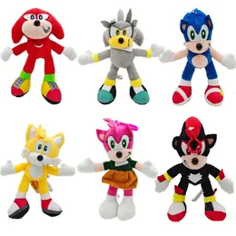 Factory Wholesale 6 Designs 7.8 Inch 20cm with CE Label Ultrasonic Mouse Sonic Plush Toy Tales Hedgehog Doll Luigi Doll Breezbu Children's Gift