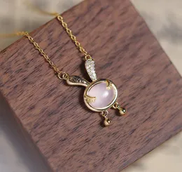 High Quality Fashion Necklace The Cat's Eye And The Jade Rabbit Pendant Necklace Luxury Beautiful Necklace For Women Jewelry Accessories Gift