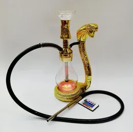 Hosahs Arab Acrylic Hookah Set With Chicha Bowl Water Pipe Glass Bong Narguile Arabian Shisha Cobra Creative Shisha 2 Styles