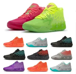 Lamelo ny boll 1 mb.01 pojkar och flickor basketskor sneaker svart spräng surr drottning stad rick och morty rock ridge röda tränare sport sneakers sko