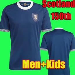 Men's T-shirts 2023 Scotland 150th Soccer Anniversary Kit Special Edition Scottish Mcginn Mctominay Andy Robertson Adams Top Shirt Men Kids Uniforms