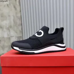 Casual Shoes Luxury Designer Sneaker äkta lädernät Pointed Toe Race Runner utomhus är US38-45 JKHIY RH400000019