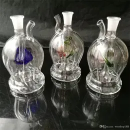 Strassblume Glasqualle Glas Wasserpfeife Rauchpfeifen Perkolator Glasbongs Ölbrenner Wasserpfeifen Bohrinseln Rauchen mit Dropp