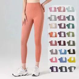 Pantaloni da donna pantaloni da yoga collant a colore solido leggings designer pantal