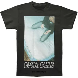 Mężczyzn Stupy Vintage Crystal Crystal Castles Doe Deer Rock Band T Shirt Cover T Shirt Black Metal Tshirt Death T Shirts 230322