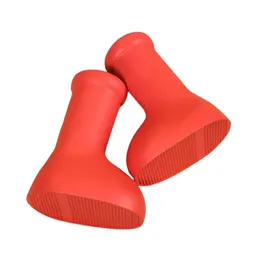 MSCHF Big Red Boots Astro Boy Unisex Non-Slip Lovers Rain Boots Dik Bottom Round Heads Booties Big Size 47