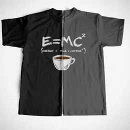 남자의 트랙 슈트 쿨링 100면 커피 프린트 셔츠 재미있는 큰 크기 O 목 거리웨어 대형 T 셔츠 EE S 230322