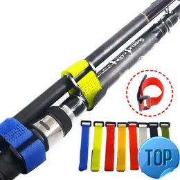 Color Road Sub Tie Rod Device Magic Stick Reverse Buckle Magic Tape Fishing Rod Binding Belt Fågelnillbehör