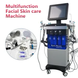 14 in1 آلة هيدرا فيشل تقشير ماسي للجلد Microdermabrasion Water Jet Aqua Facial Hydra Dermabrasion Machine For Spa Salon Clinic CE