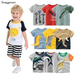 Tshirts Orangemom Cartoon Summer Childrens Odzież chłopcy Tshirt krótkie rękaw dziecię