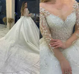 Sparkly Crystal Wedding Dress Longeple 2023 Vestido de Noiva Lace Up Pageant Beading Brudklänningar Custom Made Hochzeitskleid