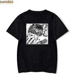 Men's T-Shirts Tomie Junji Ito T-Shirt Men Unisex Anime Cartoon Design Men Tee Shirt Homme Summer Tops Short Sleeve Cotton Vintage Style Tshirt W0322