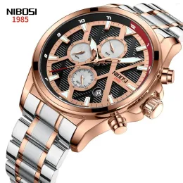 Wristwatches NIBOSI Men's Fashion Casual Dress Watch Relogio Masculino Men Watches Military Quartz Saat 2510