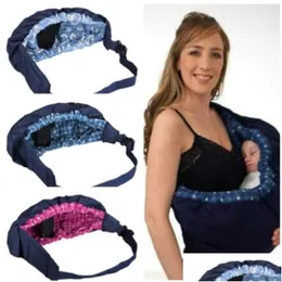 Transportörer slingrar ryggsäckar nyfödda barnbärare swaddle sling spädbarn ammande papoose påse front bär wrap rent bomull amning dhxiy